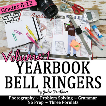 Preview of Yearbook Journalism Bell Ringers for 100 Days, Volume 1