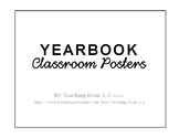 Yearbook Classroom Posters - Editable