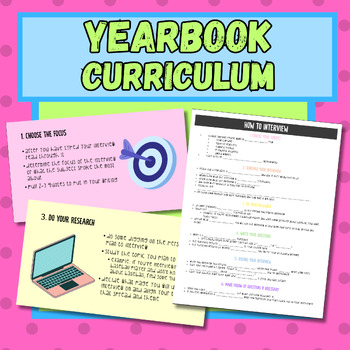Preview of Yearbook Curriculum- Interviewing