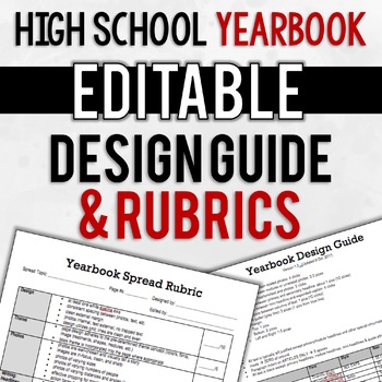 Preview of Yearbook Design Guide & Rubrics | EDITABLE