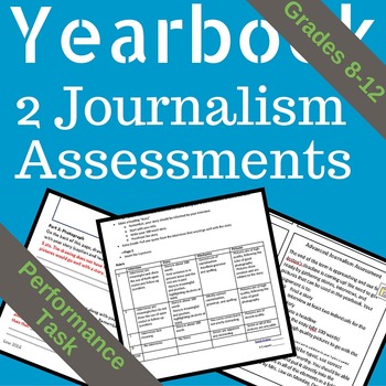 Preview of Yearbook Journalism Tests (Performance Task)