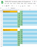 Yearbook Ladder with Supplement (GOOGLE SHEETS)
