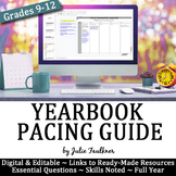 Yearbook Pacing Guide, Curriculum Map, Digital Format