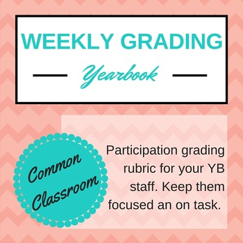 Preview of Yearbook Participation Grading, Editable