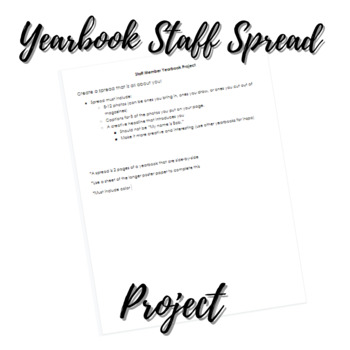 Preview of Yearbook Staff Member Spread Project