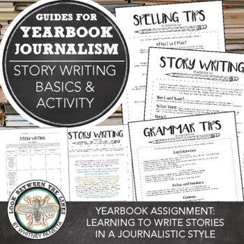Preview of Yearbook Story Writing in a Journalistic Style & Grammar & Spelling Refreshers