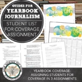 Yearbook Project: Three Assignments Focused on Student Coverage in Journalism