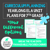 Yearlong ELA Unit Plans for 7th Grade (Curriculum Planning