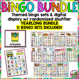 Bingo Game Activity Bundle- Yearlong Seasonal & Holiday Fu
