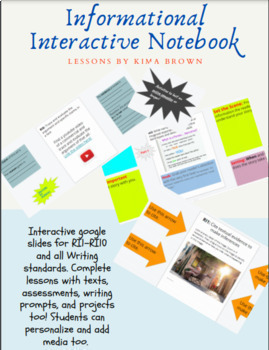 Preview of Yearlong Informational Interactive Notebook- EDITABLE/No prep and go!