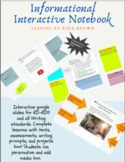 Yearlong Informational Interactive Notebook- EDITABLE/No p