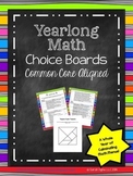 Common Core Math Cafe Choice Boards (Editable)