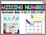Missing Numbers- Yearlong! Ordering Numbers Sets to: 20, 1
