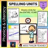 Yearlong Spelling Curriculum  - spelling lists - word work