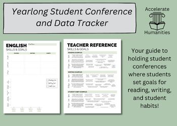 Preview of Yearlong Student Conference and Data Tracker