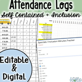 Yearly Attendance Logs-Printable, Digital, Self-Contained,