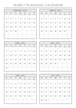 Yearly Calendar [Chart Style] by ReadyRESETGo | TPT