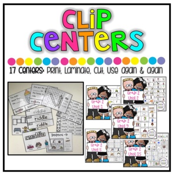 Preview of Fundations Level 2 - Yearly Clip Centers