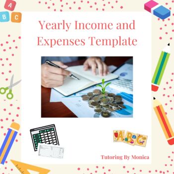Preview of Yearly Income and Expenses Template