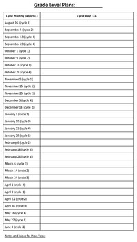 lesson planner calendar