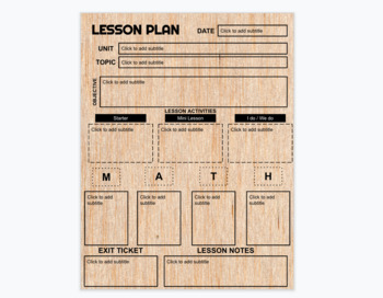 Preview of Yearly Lesson Plans