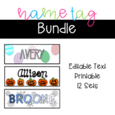 Yearly Name Tag Bundle