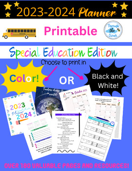 Preview of Yearly Planner (Special Education Edition) 23-24 School Year