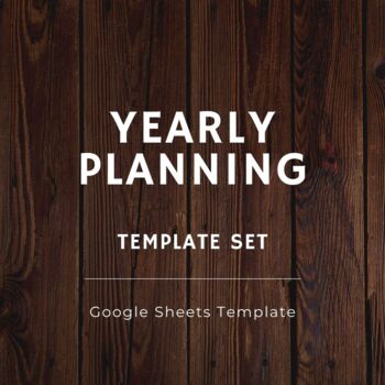 Preview of Yearly Planning | Google Sheets Template Set
