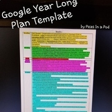 Yearly Planning Template Curriculum Map Template for Googl