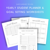 Yearly Student Goal Setting Planner- Student Planner w/ Go