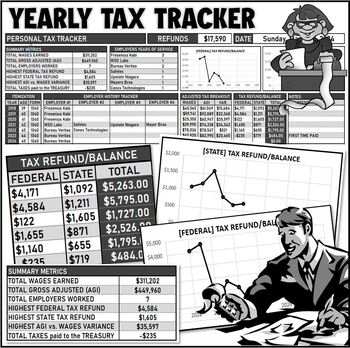 Preview of Yearly Tax Tracker