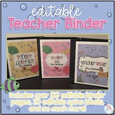 Editable Teacher Binder { Ocean Theme } Ultimate Teacher S