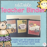 Editable Teacher Binder { Beach Theme } - The Ultimate Tea