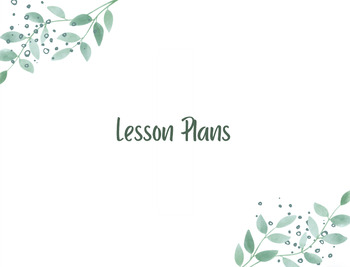 Preview of Yearly Unit and Weekly Lesson Plan Template