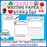 Yearly Writing Paper - lined, interlined and blank