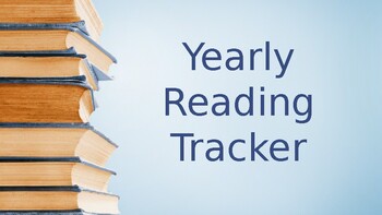 Preview of Yearly reading tracker