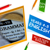 Years 4-5 English Tests - Spelling, Grammar, Comprehension