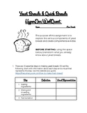 Yeast Breads & Quick Breads WebQuest/HyperDoc- Distance Le