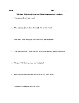 essay questions chinese cinderella