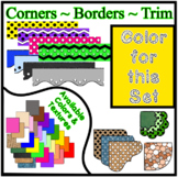 Yellow Borders Trim Corners * Create Your Own Dream Classr