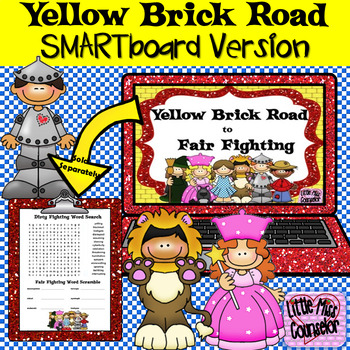 Preview of Yellow Brick Road to Fair Fighting SMARTboard Lesson