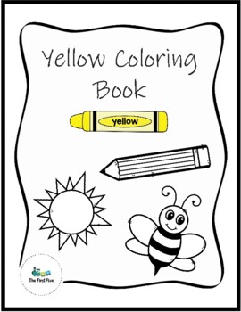 yellow crayon coloring page
