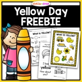 Learning The Colors | Yellow Day FREEBIE