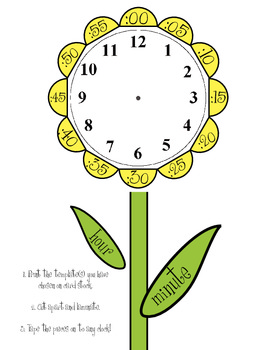 Preview of Yellow Flower Clock