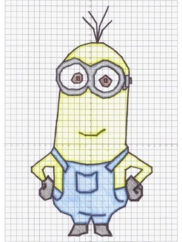 Yellow Guy Coordinate Graphing Picture by Hayley Cain - Activity After Math