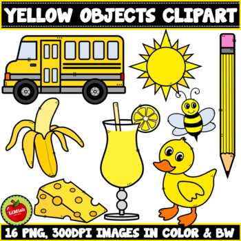 Download Yellow Objects Clipart By Limish Creations Teachers Pay Teachers