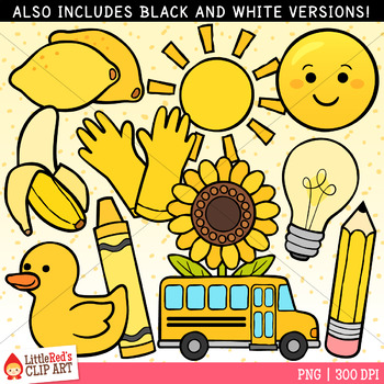 Download Yellow Objects Color Clip Art by LittleRed | Teachers Pay ...