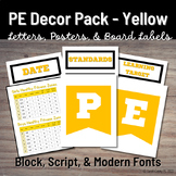 Yellow PE Decor: Board Letters, Headers, Labels, & Posters