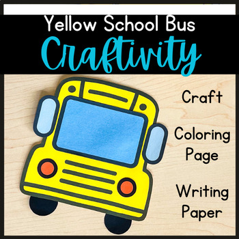 Preview of Yellow School Bus Craftivity