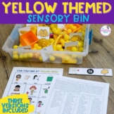 Yellow Themed Sensory Bin: Speech Therapy Activity